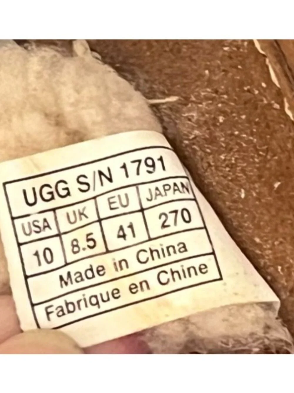 UGG Womens 10 Shearling Fur Leather Flip Flop Thong Slip-On Sandal Wedge